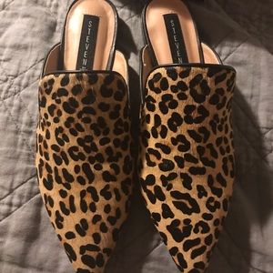 Steve Madden Leopard Print mules - women’s Size 10